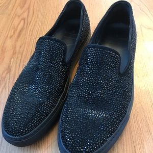 Louis Leeman Studded Black Slip Ons